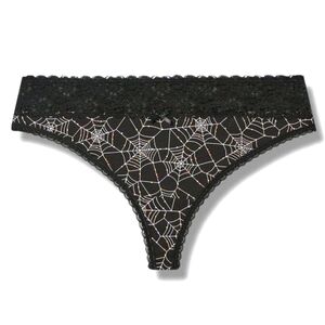 🔷️NWT BOGO FREE - NWT TORRID PANTY SPIDER WEB PRINT THONG - HALLOWEEN PLUS SIZE